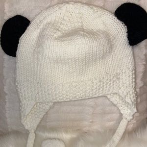 Knitted hat with ears